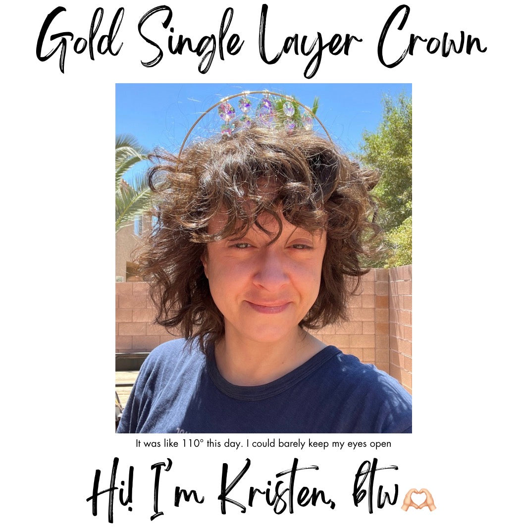 Lucky Elephant Single Layer Goddess Halo Crown