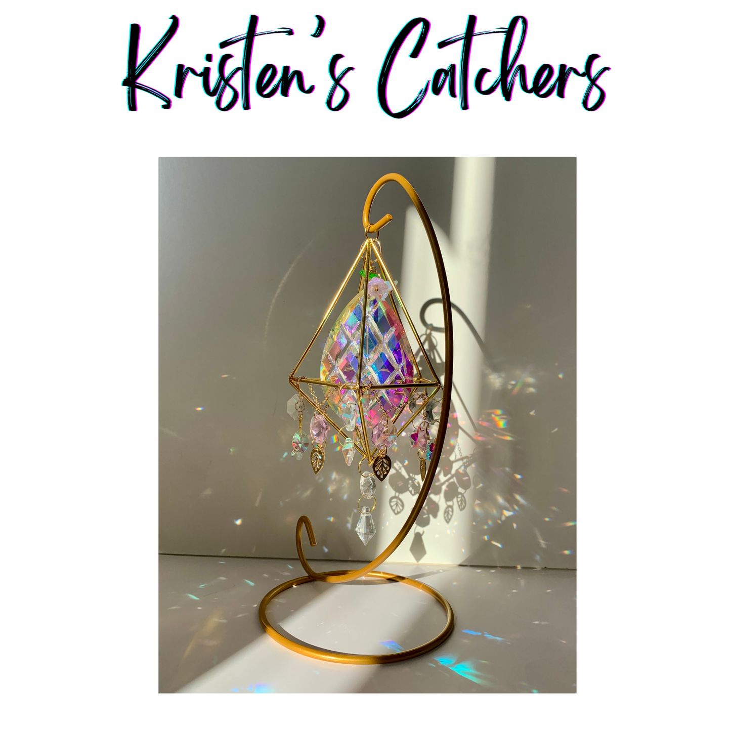 Enchanted Prism Desk Catcher - Geometric Wonder