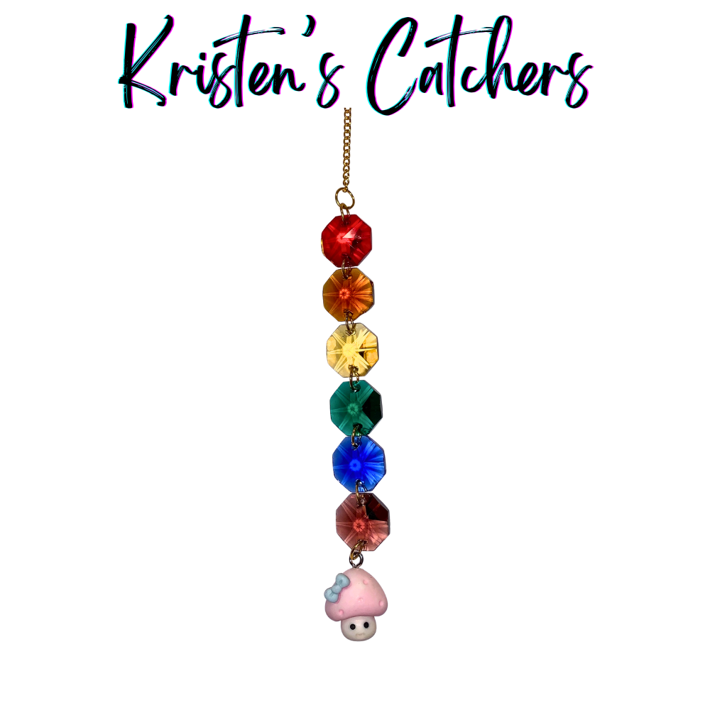 Rainbow Mushroom Sun Catcher