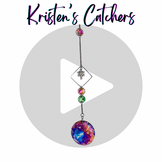 Sun Catcher for Nurses, RN's, CRNs, silver chain