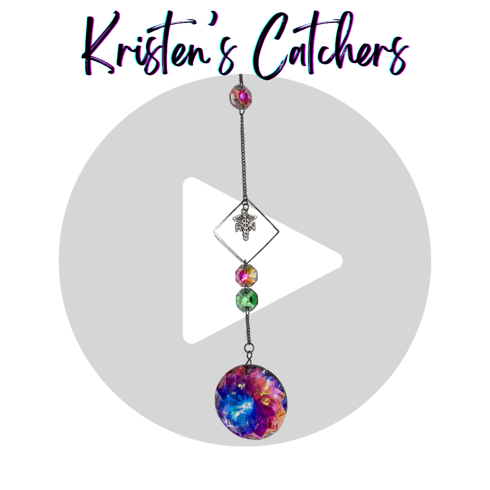 Sun Catcher for Nurses, RN's, CRNs, silver chain