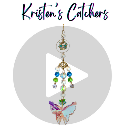 Radiant Butterfly Garden Sun Catcher