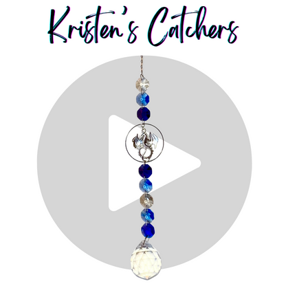 Majestic Blue Dragon Guardian Sun Catcher
