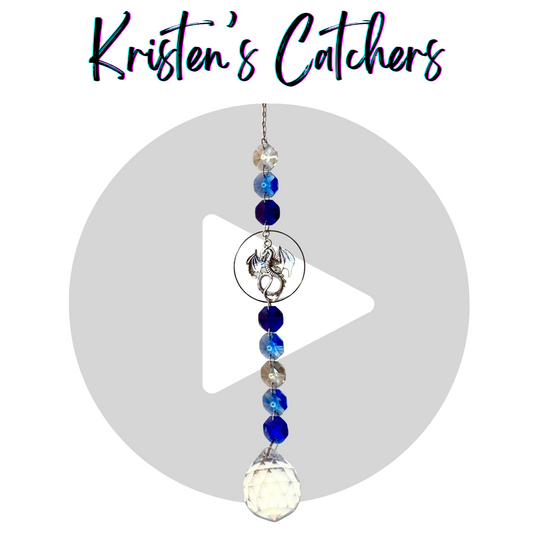 Majestic Blue Dragon Guardian Sun Catcher