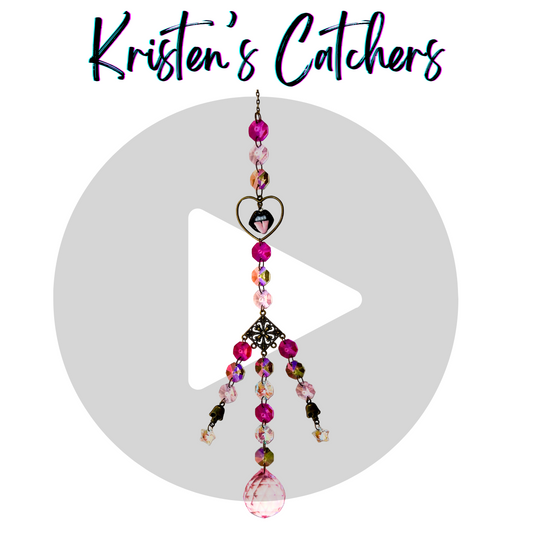 Gothic Romance Skull Kiss Sun Catcher