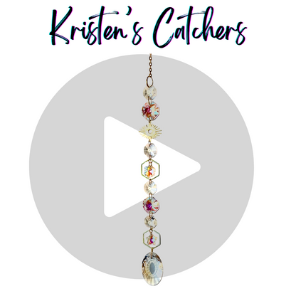 Geometric Flower Star Single Strand Sun Catcher