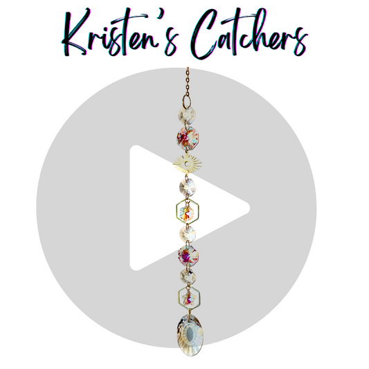 Geometric Flower Star Single Strand Sun Catcher