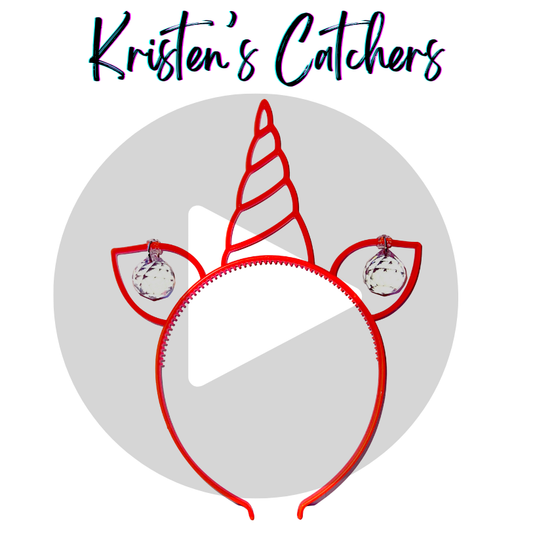 Fire & Rainbows Unicorn Sun Catcher Headband