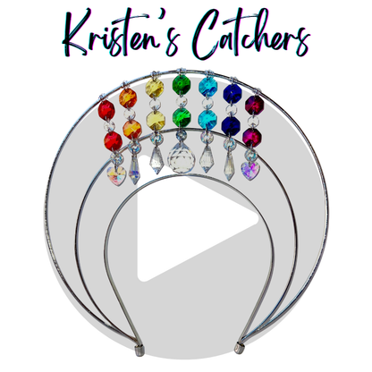 Pride and Rainbows Goddess Halo Double Layer Silver Crown