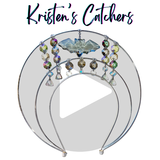 Bat Signal Goddess Halo Double Layer Silver Crown