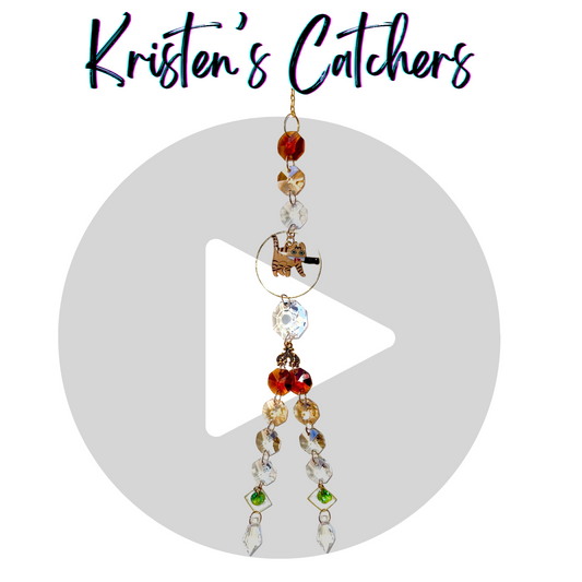 Killer Orange Tabby Cat Sun Catcher