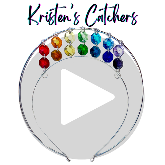 Classic Rainbow Spectrum Silver Crystal Crown