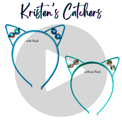 Fire and Ice Crystal Cat Ear Headband