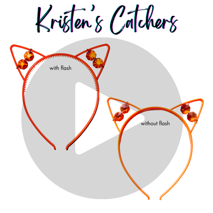 Tangerine Dream Crystal Cat Ear Headband