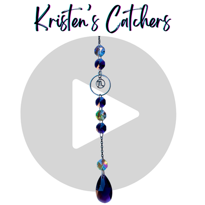 Scorpio Water Sign Gunmetal Astrology Sun Catcher