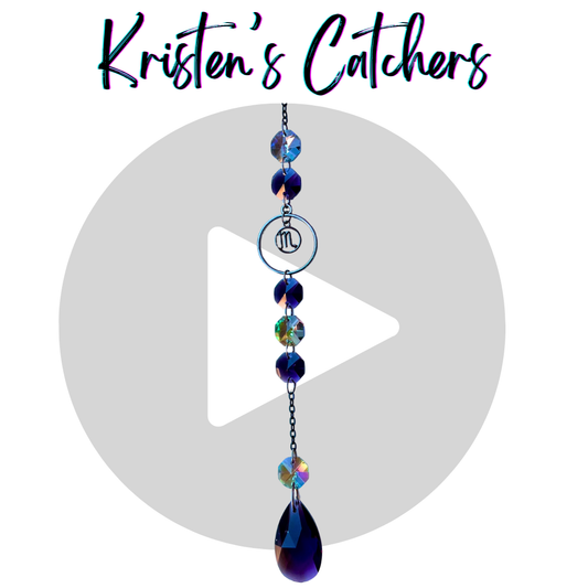 Scorpio Water Sign Gunmetal Astrology Sun Catcher