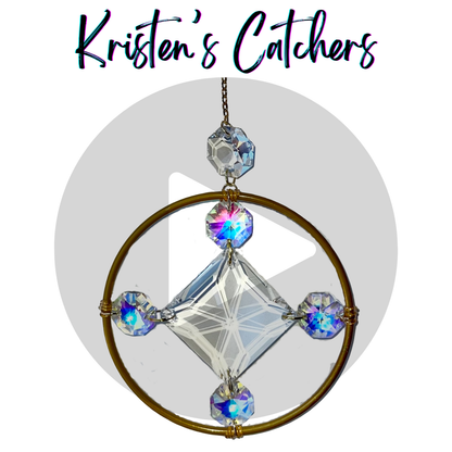 Diamond Compass Ornamental Sun Catcher