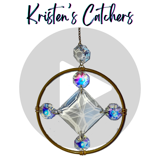 Diamond Compass Ornamental Sun Catcher