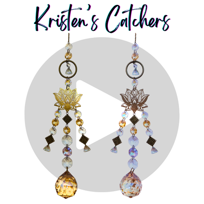 Gold Lotus Multi Strand Sun Catcher