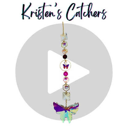 Crystal Butterfly Single Strand Sun Catcher