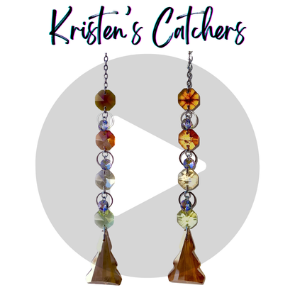 Amber Gradient Tree Sun Catcher