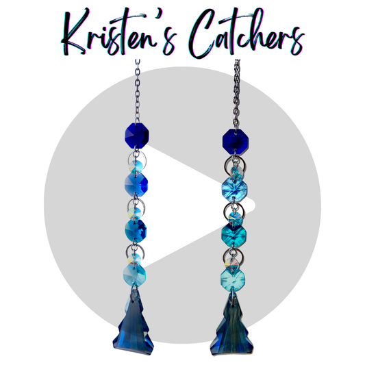 Blue Gradient Tree Sun Catcher