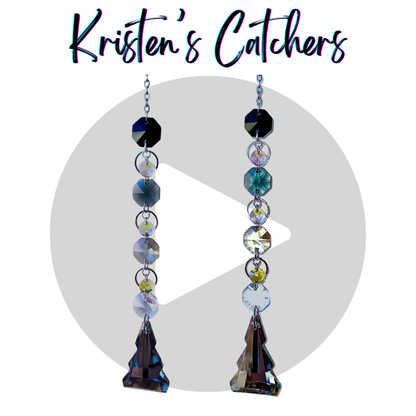 Black Gradient Tree Sun Catcher