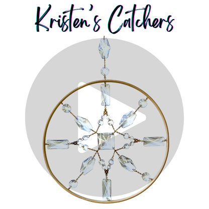 First Snowflake Wooden Ring Sun Catcher