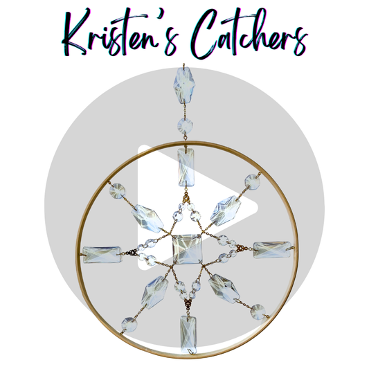 First Snowflake Wooden Ring Sun Catcher