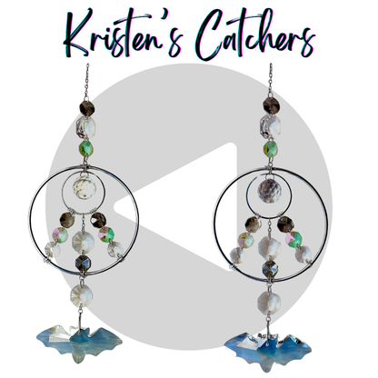 Silver Modern Ring Bat Sun Catcher