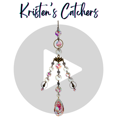 Whimsical Mushroom Bronze Sun Catcher